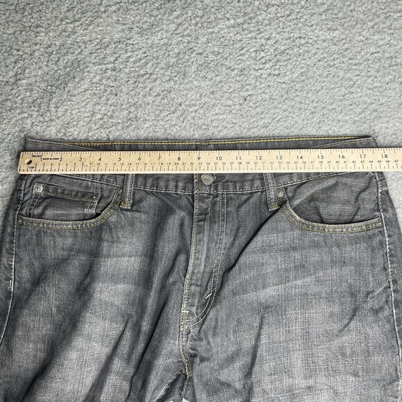 Levis 514 Straight Fit Jeans Mens 36 x 32 Gray Cotton Grey - Picture 5 of 15
